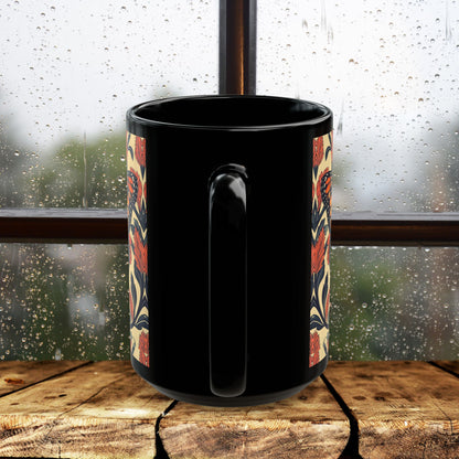 William Morris Inspired Monarch Butterfly Coffee Mug 11oz, 15 oz