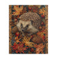 Hedgehog Fall Leaves William Morris Inspired Puzzle Box (120, 252, 500-Piece) Family Jigsaw Puzzle, Puzzle Box Gift