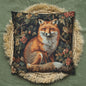 Forest Fox William Morris Inspired | Fox Ancient Decorative Pillowcase