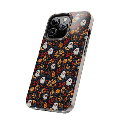 Cute Ghost Fall Leaves Halloween iPhone Tough Case Gift