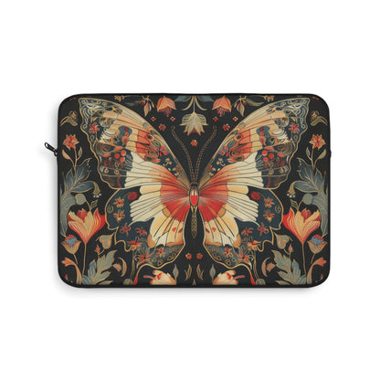 William Morris Inspired Beautiful Butterfly | Laptop Sleeve Deer Neoprene Laptop Case | Office Accessories Gift