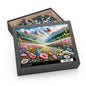 Field of Wildflowers and Butterflies Embroidered, Spring Scene Puzzle (120, 252, 500-Piece) Gift-Ready Box, Adult Jigsaw Puzzle