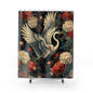 Flying Heron in Amongst Flowers Shower Curtain, Coastal Bird Bathroom Decor, Nature Inspired Home Decor, Unique Gift Idea