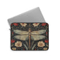 William Morris Inspired Botanical Dragonfly Laptop Sleeve, William Morris Design, Protective Case, Gift for Nature Lovers