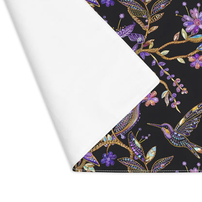 Elegant Hummingbird Placemat, Beautiful Table Decor, Perfect for Dining, Home & Garden Parties, Gift for Nature Lovers, Botanical Design