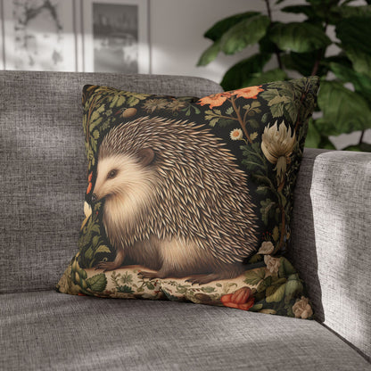 Charming Botanical Hedgehog Pillowcase