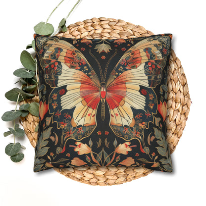 Enchanting Butterfly Woodland Blossoms Floral Botanical Pillowcase