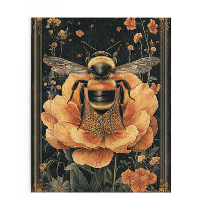 Vintage Honey Bee Victorian Inspired Art Jigsaw Puzzle (120, 252, 500-Piece) Gift-Ready Box, Adult Jigsaw Puzzle