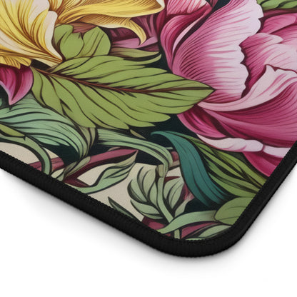 William Morris Inspired Floral Pattern Desk Mat 2 Sizes | Office Decor GiftDesk Mats