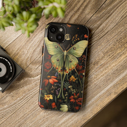 Woodland Luna Moth in The Style of William Morris iPhone Tough Case