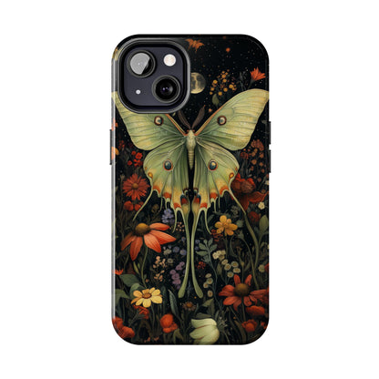 Woodland Luna Moth in The Style of William Morris iPhone Tough Case