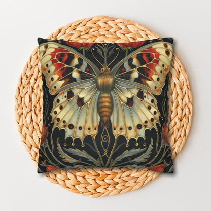 William Morris Inspired Victorian Butterfly Floral Decorative Pillowcase
