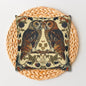 Art Deco Couple Owl Pillowcase