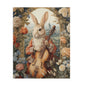 William Morris Inspired Victorian Rococo Rabbit Plays The Cello  Jigsaw Puzzle (120, 252, 500-Piece)