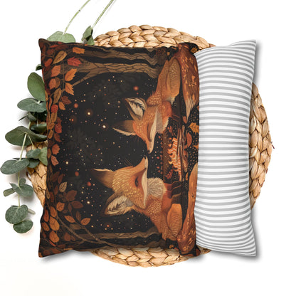 Woodland Foxes With Cozy Bonfire Pillowcase