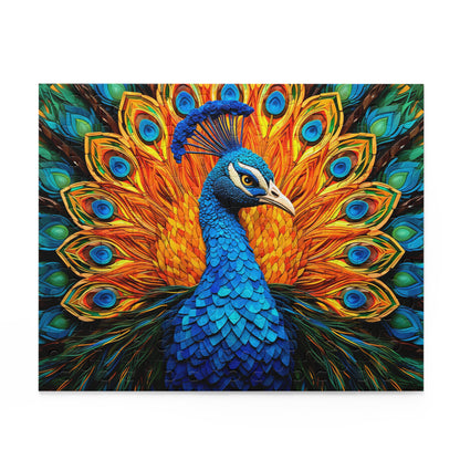 Stained Glass Peacock Jigsaw Puzzle (120, 252, 500-Piece)  Gift-Ready Box, Adult Jigsaw Puzzle, Gift Him Her