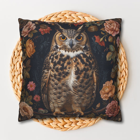 Botanical Great Horned Decorative Pillowcase Morris Inspired | Cottage-core Pillowcase