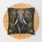 Elephant Pillowcase: William Morris Inspired Forest Design
