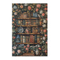 Floral Bookshelf Area Rug: William Morris Inspired, Cozy Decor