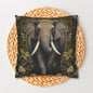 Elephant Pillowcase: William Morris Inspired Forest Design