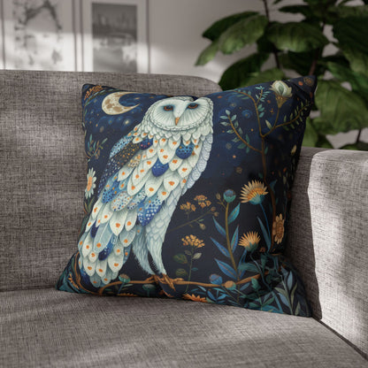 William Morris Inspired Night Owl Pillowcase