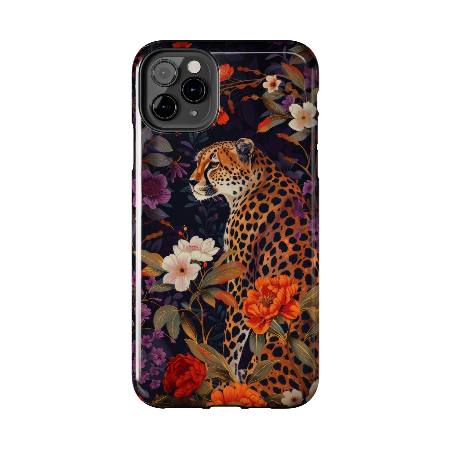 Cheetah Pattern iPhone Case for Cheetah Lovers, Jungle Pattern iPhone Case, Cheetah Lover Gift, iPhone Tough Case