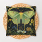 Luna Moth Crescent Moon Pillowcase
