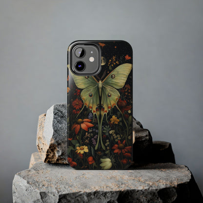 Woodland Luna Moth in The Style of William Morris iPhone Tough Case