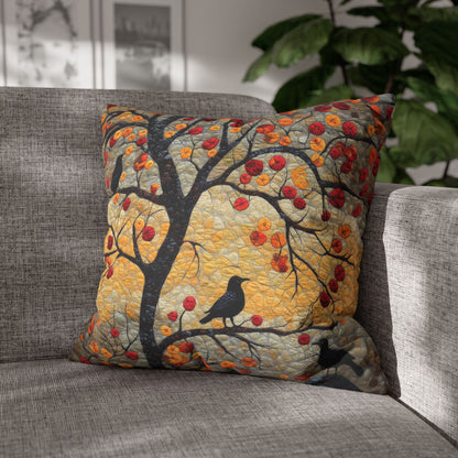 Crows With Autumn OakTree Pillowcase