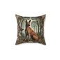 Brown Thai Ridgeback Dog Ornate Botanical Themed Forest William Morris Inspired Decorative Pillow
