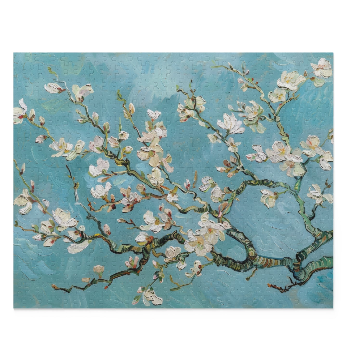 Van Gogh's Almond Blossom Jigsaw Puzzle  (120, 252, 500-Piece) Adult Jigsaw Puzzle, Gift Him Her
