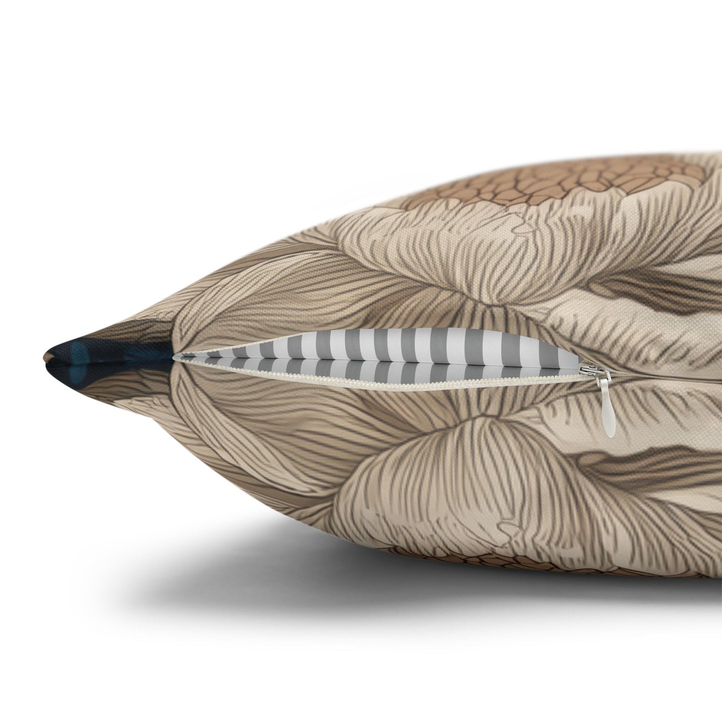 Thanksgiving Turkey Pillowcase, William Morris Style Cushion, Fall Decor, Polyester Cover