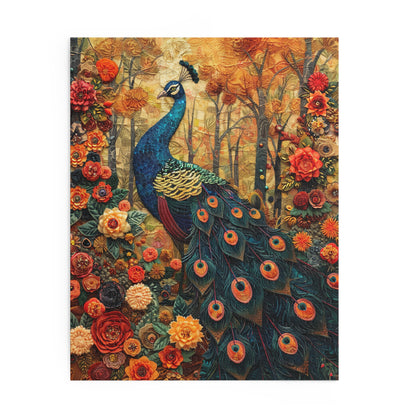 Art Deco Peacock Puzzle Box (120, 252, 500-Piece) Family Jigsaw Puzzle, Puzzle Box Gift For Her