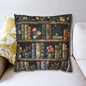 Whimsical Bookshelf Botanicals William Morris Style Pillowcase