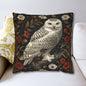 Snow Owl Winter Botanicals Home Decor Pillowcase