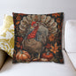 Thanksgiving Turkey Pillowcase: William Morris Inspired Fall Decor