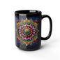 Cactus Mandala Kitchenware Black Coffee Mug 11oz, 15oz