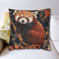 Cozy Red Panda Pillowcase: Forestcore Spun Polyester Decorative Cushion