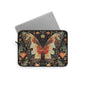 Butterfly Laptop Sleeve, William Morris Inspired Vintage Floral Art Case, Elegant Botanical Insect Laptop Cover (12”, 13”, 15”)