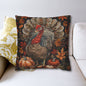 Thanksgiving Turkey Pillowcase: William Morris Inspired Fall Decor