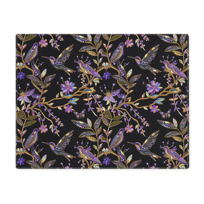 Elegant Hummingbird Placemat, Beautiful Table Decor, Perfect for Dining, Home & Garden Parties, Gift for Nature Lovers, Botanical Design