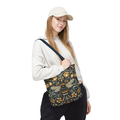 Victorian Baroque Bumblebee Tote Bag, Artistic All-Over-Print Shopper