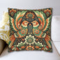 Folk Art of Two Birds and Flowers Pattern Pillowcase