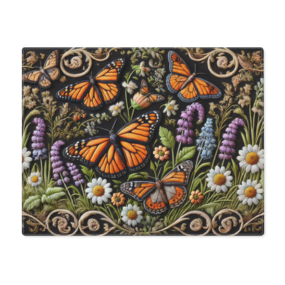 Butterfly Floral Placemat, Elegant Table Decor, Spring Dining Accessory, Nature Lover Gift, Kitchen Table Mat