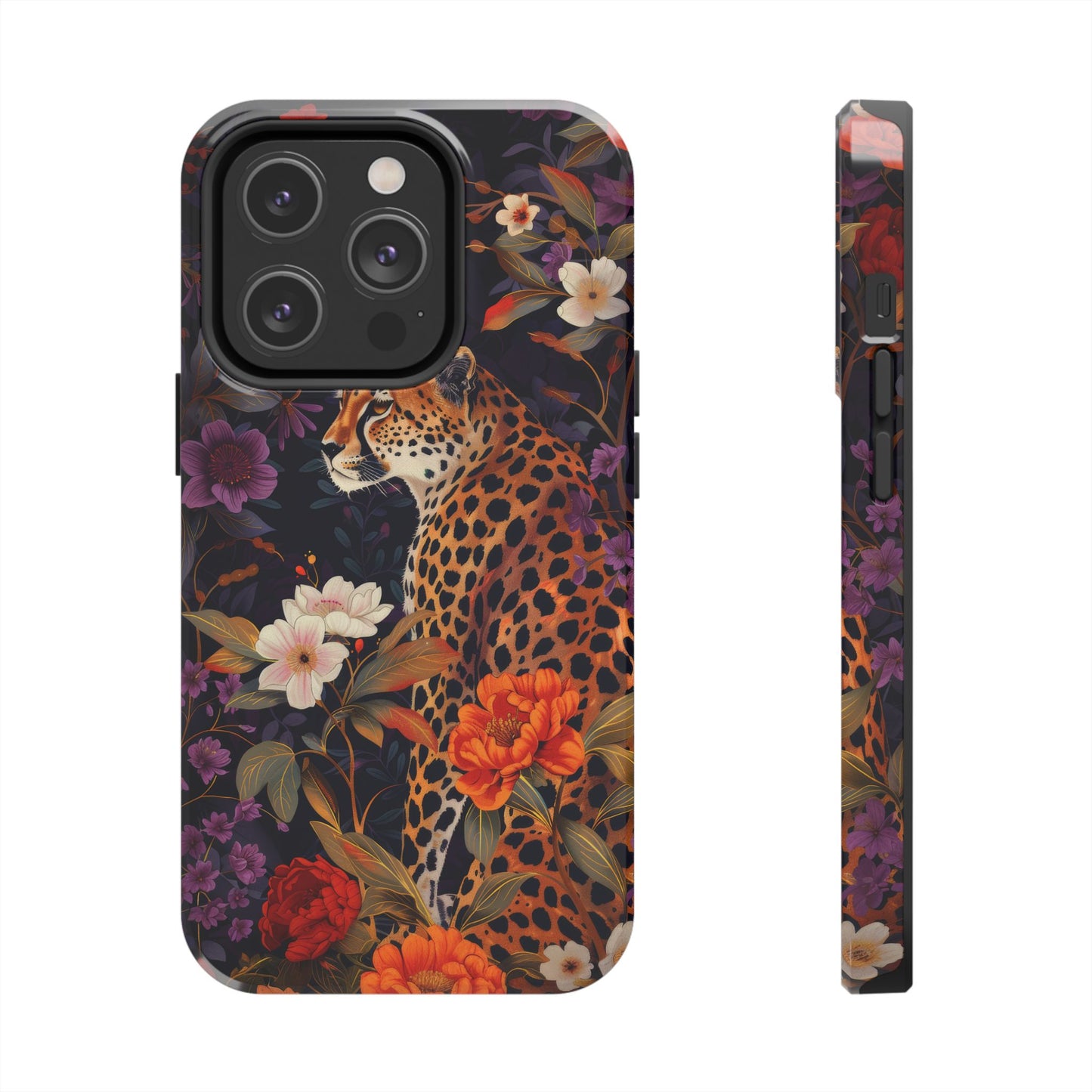 Cheetah Pattern iPhone Case for Cheetah Lovers, Jungle Pattern iPhone Case, Cheetah Lover Gift, iPhone Tough Case