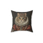 Rococo Royal Cat Square Pillow, Fun Home Decor, Cat Lover Gift, Unique Cushion, Pet Themed Gift, Cozy Living Room Accent