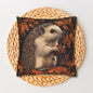 Hedgehog Acorns And Fallen Leaves Pillowcase