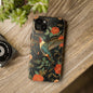 Art Deco Hummingbird Print in The Style of William Morris iPhone Tough Case