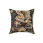 William Morris Inspired Rococo Peter The Rabbit Vintage Book Pillow