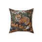 Woodland Fox Pumpkins Patch William Morris Inspired Decorative Pillow